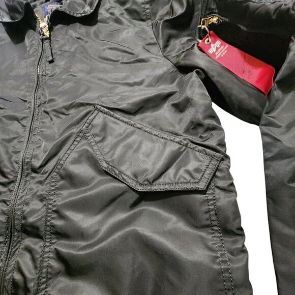 Alpha Industries Men's CWU‎ 36P MOD Slim Fit Size Large Black - Picture 15 of 16